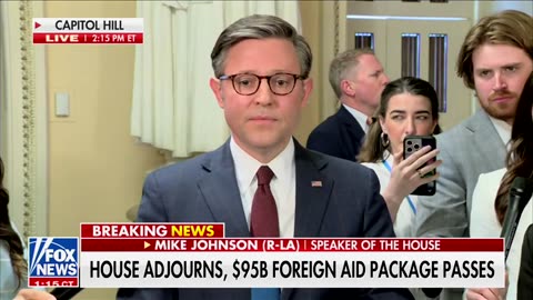 House Passes Mike Johnson's Foreign Aid Package