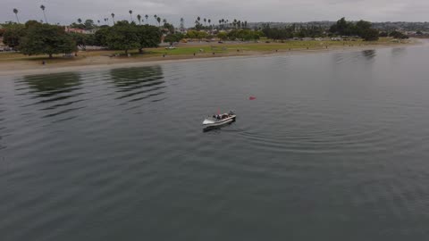 Blasian Babies DaDa Raw 4K Skydio 2+ Footage Mission Bay Boating, Water Ski, Wakeboard, Part 4