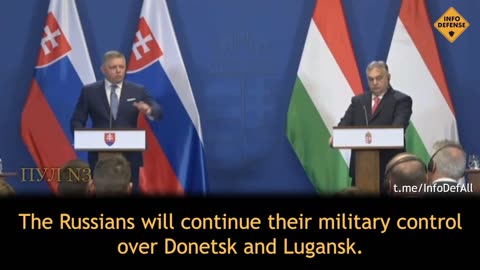 ►🇸🇰🇭🇺🇺🇦 Slovakia PM Robert Fico visiting Viktor Orban in Budapest commenting on Ukraine