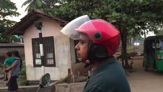 Train Crossing the Road in Sri Lanka