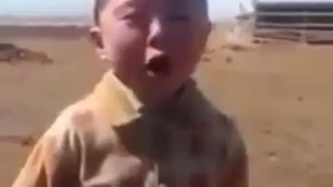 Funny Singing by a little boy