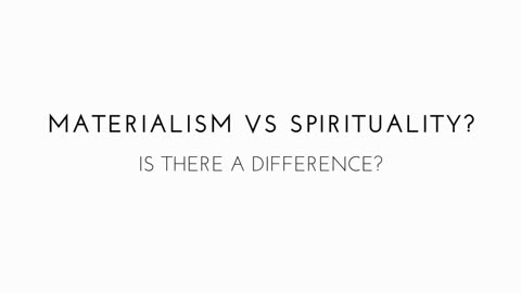 Alan Watts | Materialism VS Spirituality - Is there a difference?