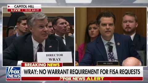 Gaetz ABSOLUTELY DESTROYS Crooked FBI Chief Chris Wray with UNFORGETTABLE FINAL WORD