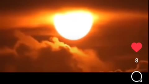 Suns melts and then it is swallowed up into the clouds, amazing footage..!