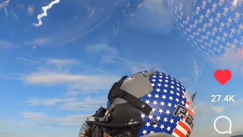 F- 22 View Of Space X Launch