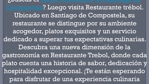 Consigue el Mejor restaurante en Santiago de Compostela