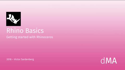 Rhinoceros 3D Basics Tutorial (english)