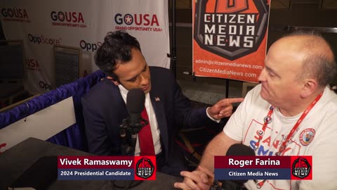 CPAC 2023 - Presidential Candidate Vivek Ramaswamy spends a time with Citizen Media News.