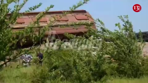A Ukrainian sabotage group blew up a railway line in Crimea - wagons full of grain derailed
