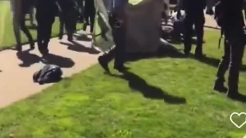Police officers arrest pro-Palestinian protestors at Emory University