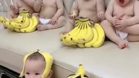 All baby enjoy in room and funny moment