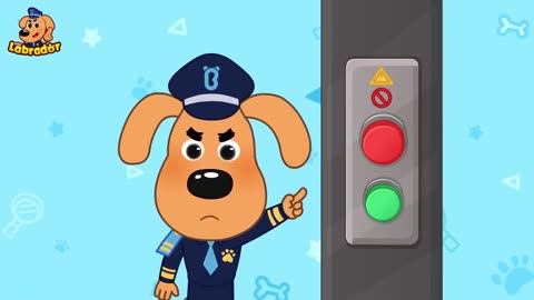 Revolving Door Safety | Safety Tips | Kids Cartoon | Police Cartoon | Sheriff Labrador