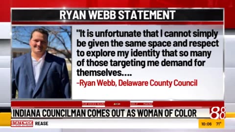 Indiana Councilman, Ryan Webb, Comes out as a Trans Woman of Color 😂
