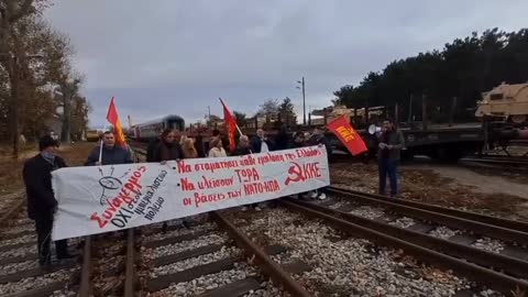 Greek communists derail NATO trains