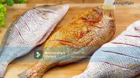 Fish Grill Briyani مع ارز السمك الاصفر والصوص المرافق _ Fish Grill Briyani _ #fish #shorts #viral