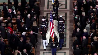 Biden, Obama, Bush among those at Colin Powell's funeral