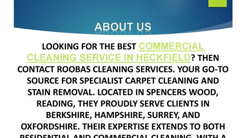 Best Commercial Cleaning Service in Heckfield
