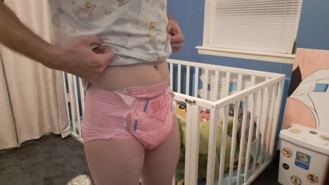 Blushing Baby ABDL adult diapers from Little for Big_ how they look and fit