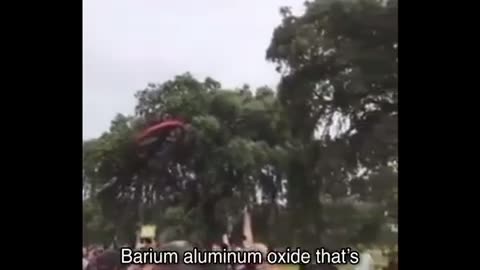 Barium aluminum oxide that’s what is in the chemtrails. Watch as metal detectors pick it up.