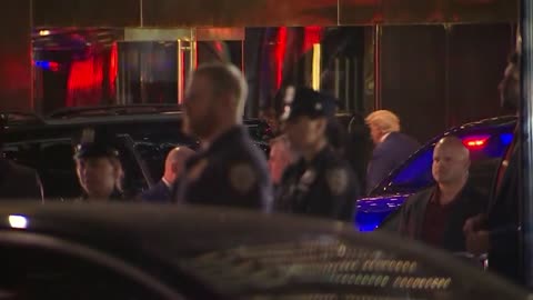 VIDEO- Former President Donald Trump spotted walking into Trump Towers in New York on Wednesday
