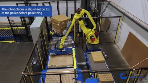 Fully Automated Palletizing and Depalletizing with FANUC M-410 Robot