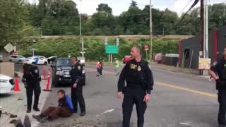 Portland anti-ICE protesters call police officers 'n***er'