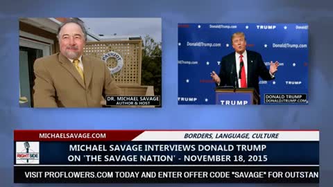 Donald Trump Interview with Michael Savage on The Savage Nation - 11-18-15