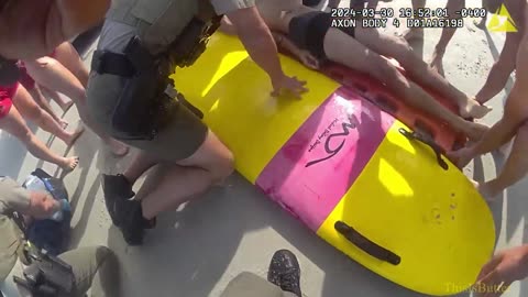 Volusia Sheriff shares body-cam video of first responders rescuing lifeless man from surf