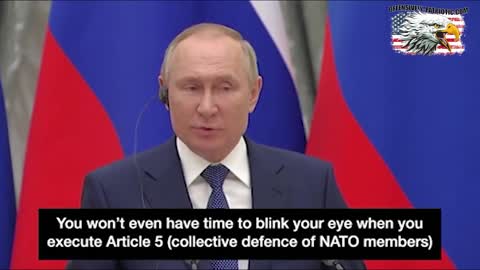 Putin Threatens Nuclear War with Europe if Ukraine Joins NATO