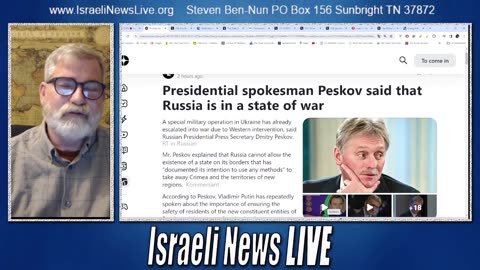 Breaking News: Presidential spokesman Peskov said Russia is in a State of War