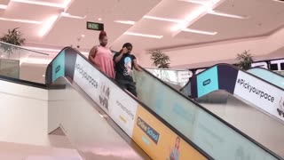 MAN THONG PRANK ON THE ESCALATOR😂