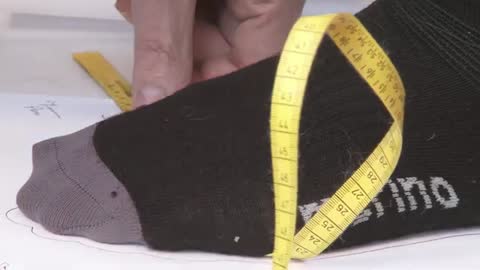 03 Measuring a Client's Feet for Bespoke Orthopedic Shoes