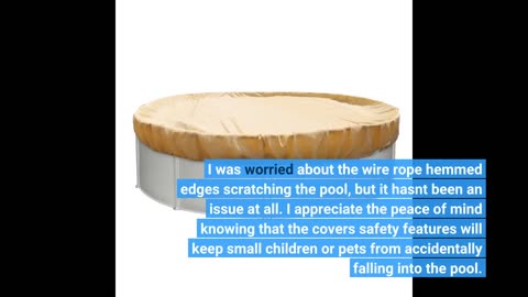 Skim Feedback: FLORALEAF 16' Round Winter Pool Cover Pool Safety Covers Wire Rope Hemmed All Ed...