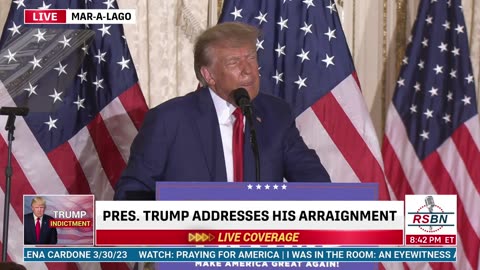 FULL SPEECH: President Donald J. Trump Post-Arraignment Press Conference from Mar-a-Lago- 4/4/23