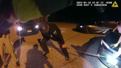 Portage County body cam shows animal control removing a bobcat behind a car's grille