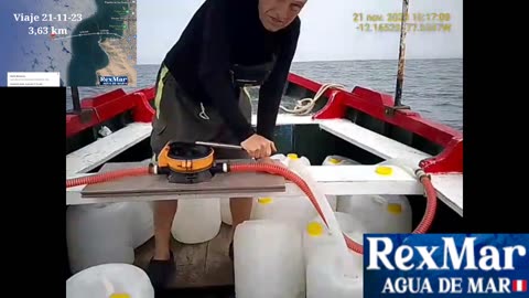Viaje Completo de extracción de Agua de Mar RexMar Perú 🇵🇪 del 21-11-23 . Realizado a 3,63 km