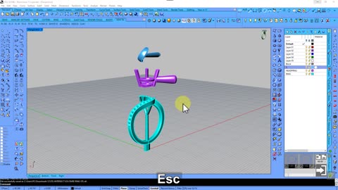Intersect Ring 3D Modeling In Rhino 3D Similar To MatrixGold, Tutorial