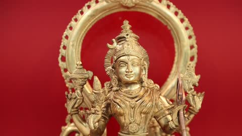 17" Goddess Rajarajeshwari (Tripura Sundari) - Hoysala Art | Handmade | Exotic India Art