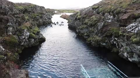 Scuba Diving the Silfra Fissure in Iceland
