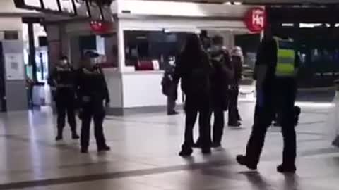 Victoria police slam man engaged in conversation to floor