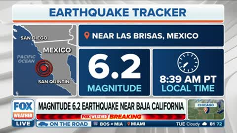 Magnitude 6.2 Earthquake Detected Near Baja California, Felt In San Diego