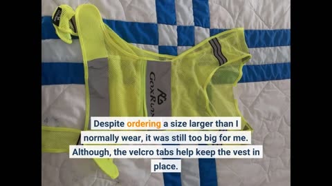 Buyer Comments: GoxRunx Reflective Vest Running Gear,Lightweight Reflective Safety Vests with A...