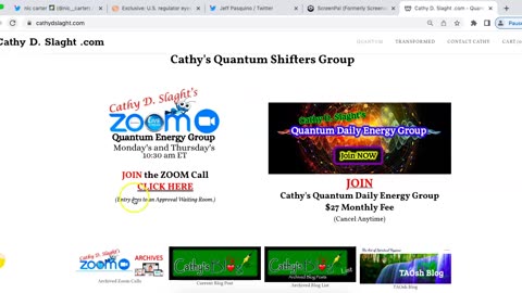 Cathy D. Slaght's Quantum Energy Group Zoom Call 3.16.2023