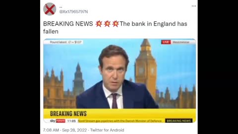 Bank of England falling