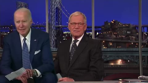 Joe Biden visit David letterman🤦🏻‍♂️