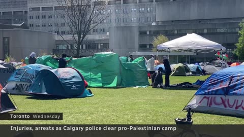Pro-Palestinian Protest Cleared in Calgary: Controversy Ensues