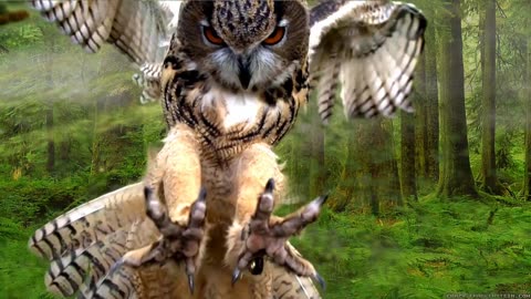 Owl Bird Wings Features