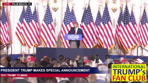 LIVE: President Donald J. Trump Holds Special Announcement at the Mar-a-Lago Club