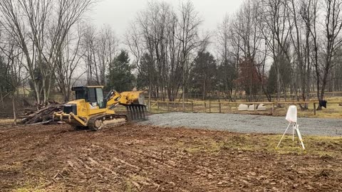 Pop's Clearing for New Barn 12.2022