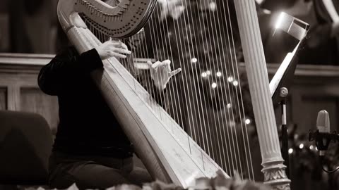 Harp meditation: How to create calming sounds with a harp. Soothing harp output stereo out